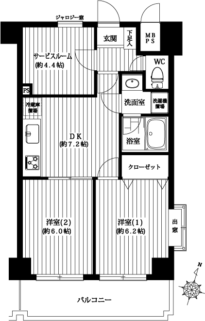 ホーユウパレス笹下間取り図 ホーユーパレス笹下間取り図